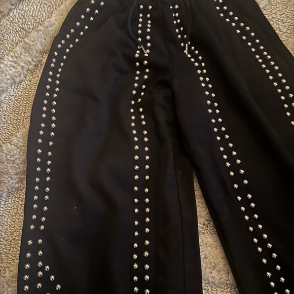 AKIRA Black Trousers with studs - Picture 2 of 3